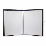 Zeugnismappe Stern personalisiert mit Namen Anthrazit/Pink