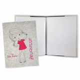 Zeugnismappe Süßes Mädchen personalisiert mit Namen