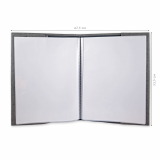 Zeugnismappe Mädchen mit Katze personalisiert mit Namen Glitzer