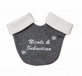 Partnerhandschuhe einzeln mit Wunschaufschrift aus Doppelfleece