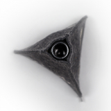 Vase aus Wollfilz anthrazit für Hochzeit