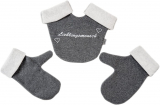 Partnerhandschuhe Set Lieblingsmensch aus Doppelfleece