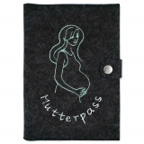 Mutterpasshülle Silhouette stehend